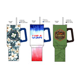 40 oz Stainless-Steel Insulated Printed Cup Virginia Floor Display - 12 Pieces Per Retail Ready Display 88561