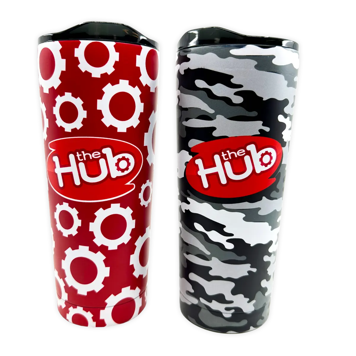 24 oz Stainless-Steel Insulated Printed Cup The Hub - 6 Pieces Per Pack 41778 - NOVELTY INC WHOLESALE
