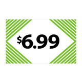 Merchandising Fixture - $6.99 Retail Tag 25 Per Pack 978400