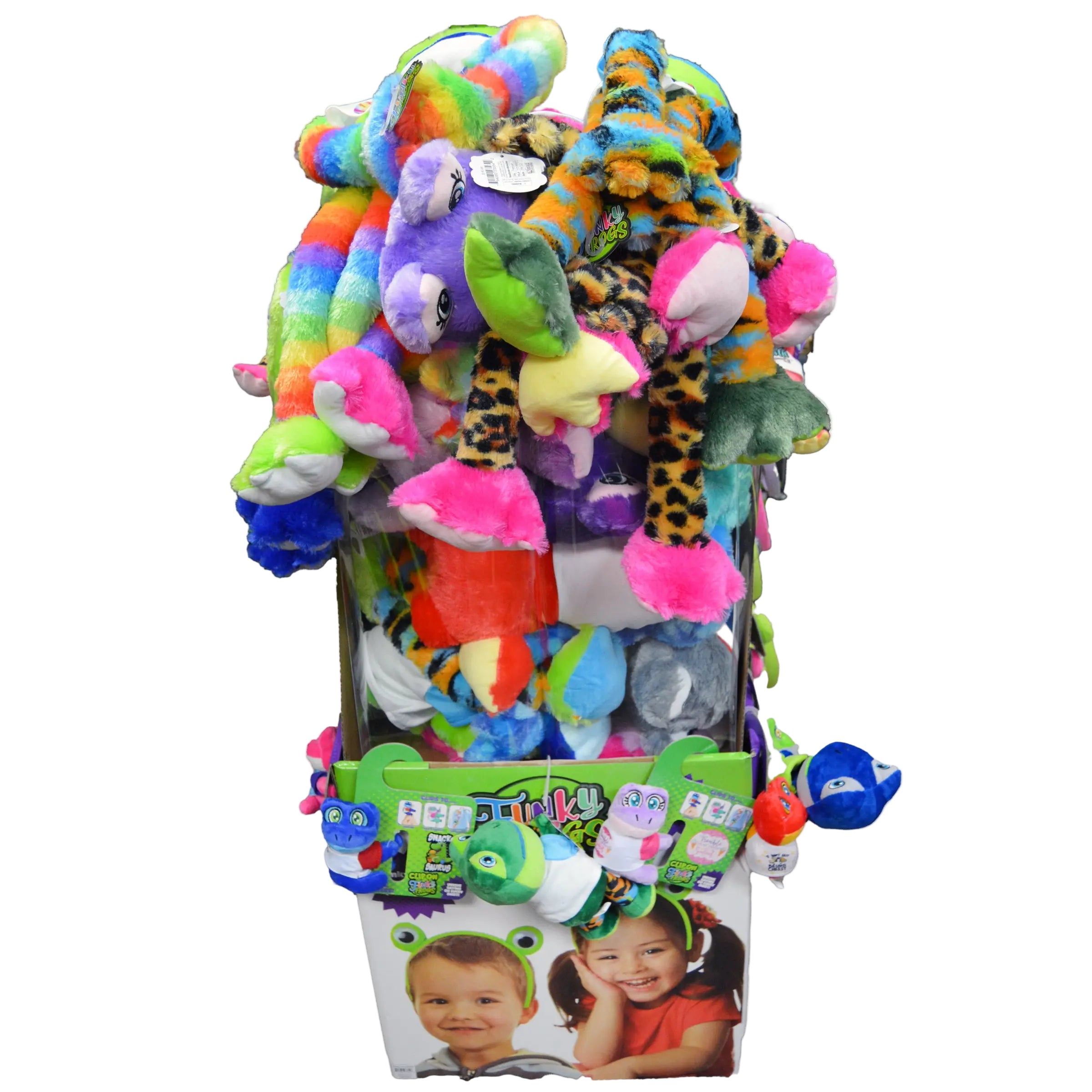 Plush Long Arm Frog Assortment Floor Display - 39 Pieces Per Retail Ready Display Kit 88275 KIPP BROTHERS