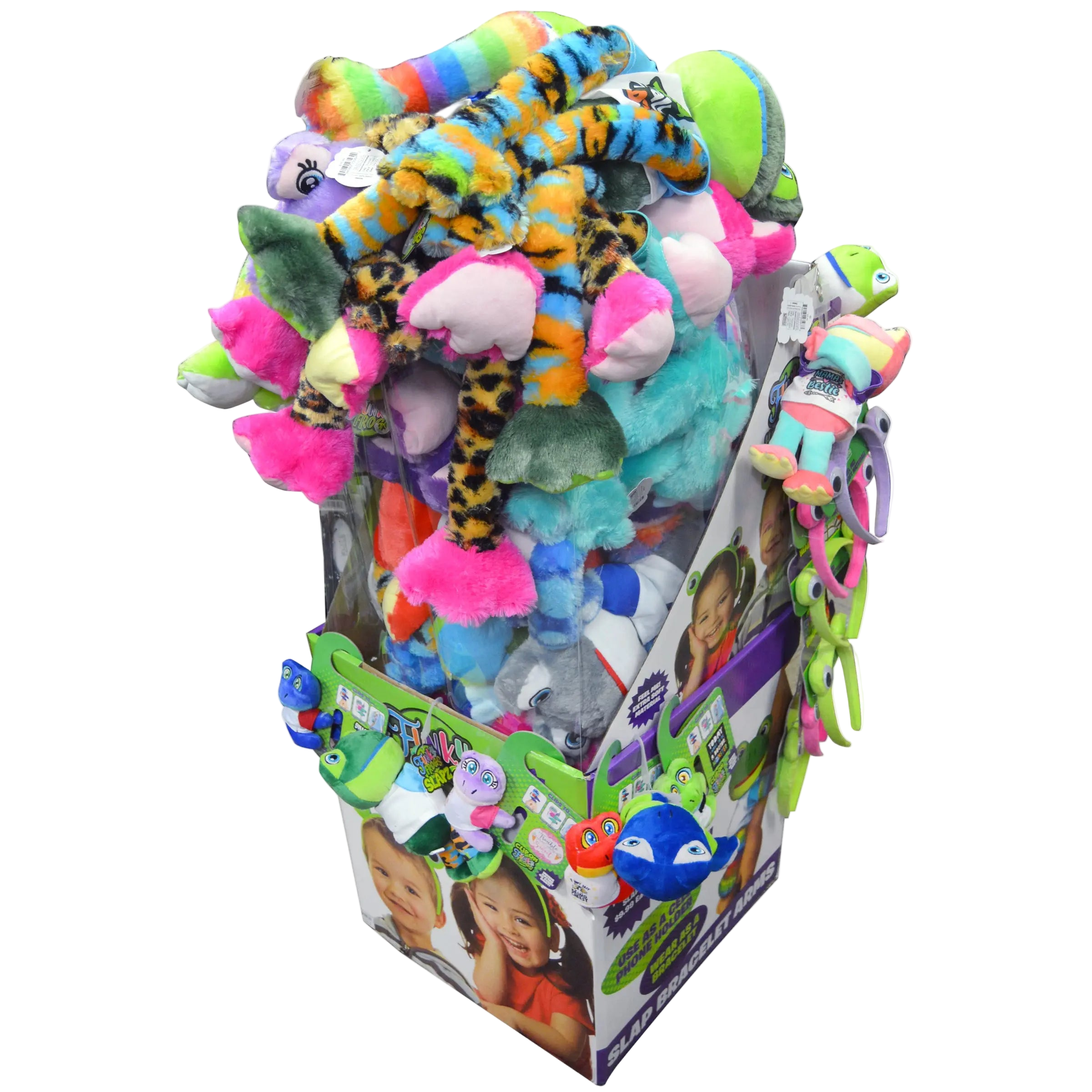 Plush Long Arm Frog Assortment Floor Display - 39 Pieces Per Retail Ready Display Kit 88275 KIPP BROTHERS