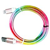 Charging Cable Rainbow Assortment 3FT- 12 Pieces Per Retail Ready Display 88456