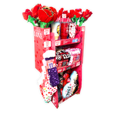 Valentine's Day Plush & Gift Assortment Floor Display- 48 Pieces Per Retail Ready Display 88501