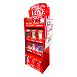 Valentine's Day Glass & Gift Assortment Floor Display- 81 Pieces Per Retail Ready Display 88504