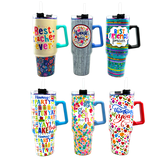 40 oz Stainless-Steel Insulated Themed Cups - 6 Pieces Per Retail Ready Display 88577