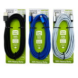 Charging Cable Wing Rack Assortment 10FT - 10 Pieces Per Pack 88584 - NOVELTY INC WHOLESALE