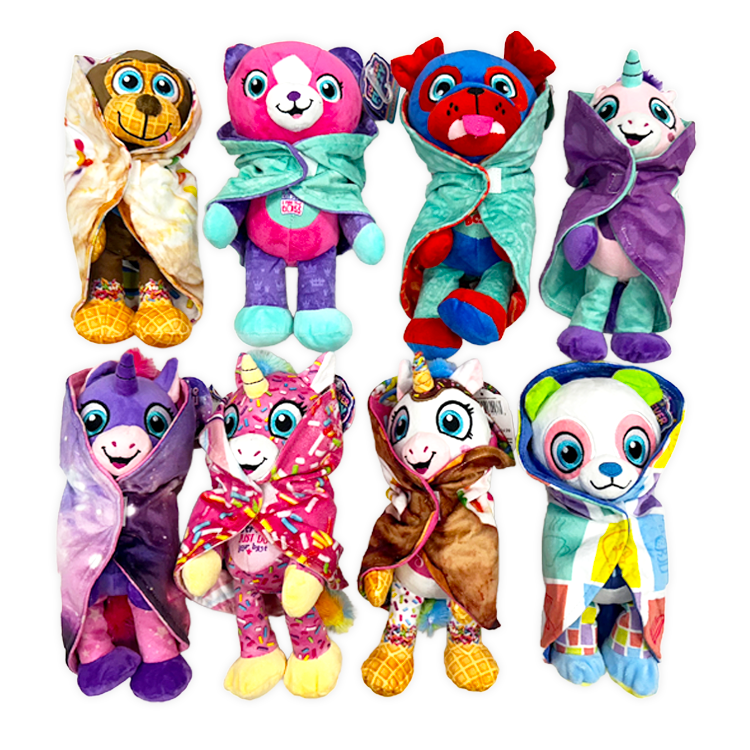 Forever Fuzzy Plush Assortment Floor Display - 44 Pieces Per Retail Ready Display Kit 88613 NOVELTY INC