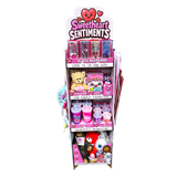 Valentines Day Glass Plush and Gift Assortment Floor Display - 56 Pieces Per Retail Ready Display Kit 88616 NOVELTY INC