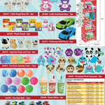 Fun Frenzy Toy Assortment Floor Display - 130 Pieces Per Retail Ready Display Kit 88625 NOVELTY INC