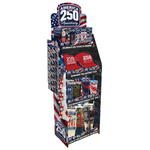 Patriotic USA 250 Floor Display - 78 Pieces Per Retail Ready Display Kit 88626 NOVELTY INC