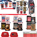 Patriotic USA 250 Floor Display - 78 Pieces Per Retail Ready Display Kit 88626 NOVELTY INC