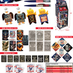 Patriotic USA 250 Floor Display - 78 Pieces Per Retail Ready Display Kit 88626 NOVELTY INC