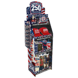 Patriotic USA 250 Floor Display - 78 Pieces Per Retail Ready Display Kit 88626 NOVELTY INC