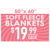 Merchandising Fixture - Blanket Spinner Header Sign ONLY 979130
