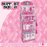 Breast Cancer Awareness Pink Support Squad Assortment Floor Display - 68 Pieces Per Retail Ready Display 88607