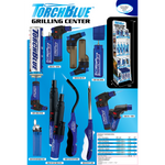 Grilling Center Lighter Assortment Floor Display - 74 Pieces Per Retail Ready Display Kit 88623 TORCH BLUE