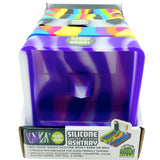 Silicone Ashtray with Assorted Colors - 6 Per Retail Ready Display 40957