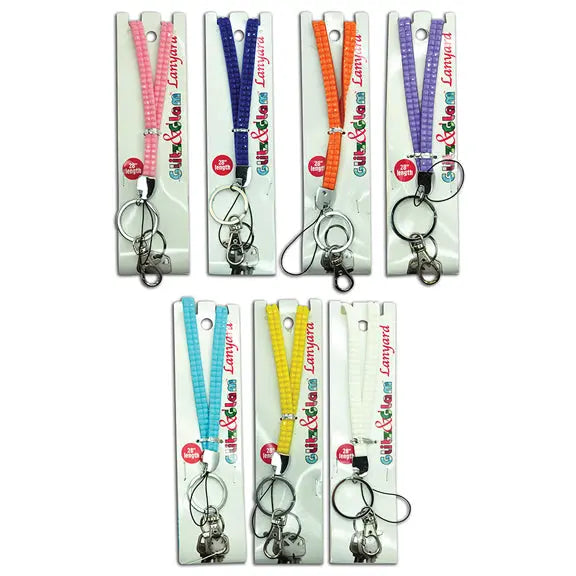 Pastel Lanyard with Detachable Clip - 12 Pieces Per Retail Ready Display 20033 NOVELTY INC