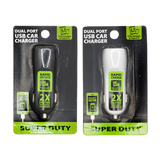 Car Charger with Dual USB Ports 2.1 Amp- 3 Pieces Per Pack 20515