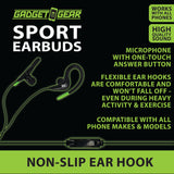WHOLESALE SPORT EARBUDS 3 PIECES PER PACK 20777