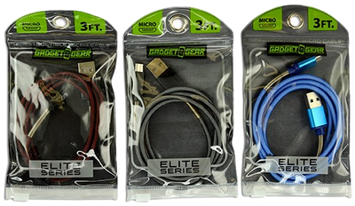 ITEM NUMBER 021157 3FT ELITE II INDST. USB-TO-MICRO-USB CABLE 3 PIECES PER PACK