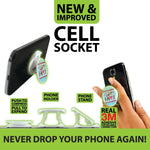 Cell Phone Socket Phone Holder - 24 Pieces Per Retail Ready Display 21718 GADGET GEAR