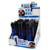 WHOLESALE TORCH BLUE TRIPLE TORCH LED STICK 12 PIECES PER DISPLAY 21802