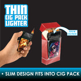 WHOLESALE THIN CIGARETTE PACK LIGHTER 16 PIECES PER DISPLAY 21806