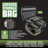 Smell Proof Canvas Lock Bag with Tool Organizer- 4 Pieces Per Retail Ready Display 21912