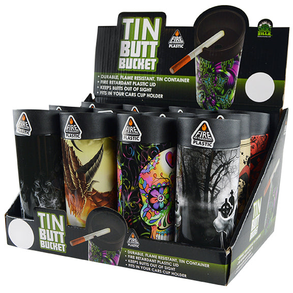 ITEM NUMBER 021916 TIN BUTT BUCKET MIX D 12 PIECES PER DISPLAY