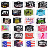 WHOLESALE ADULT SAYINGS FACE COVER 24 PIECES PER DISPLAY 21922