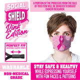 Breast Cancer Awareness Printed Face Cover- 24 Pieces Per Retail Ready Display 21933