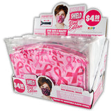 WHOLESALE PINK PRINTED FACE COVER 24 PIECES PER DISPLAY 21933