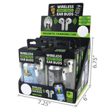 Wireless Earbuds with Printed Charging Can- 6 Pieces Per Retail Ready Display 21939