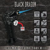 Black Dragon Jumbo Torch- 6 Pieces Per Retail Ready Display 22091
