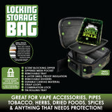 Smell Proof Canvas Lock Bag with Roll Tray- 4 Pieces Per Retail Ready Display 22150