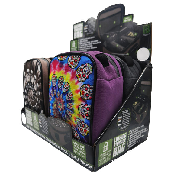 ITEM NUMBER 022154 CANVAS LOCK BAG PRINTED 4 PIECES PER DISPLAY