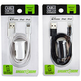 WHOLESALE USB-TO-LIGHTNING CAR SET 2 PIECES PER PACK 22326