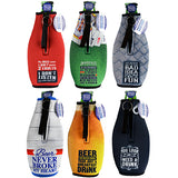 Neoprene 16 oz Bottle Suit Coozie- 6 Pieces Per Retail Ready Display 22464