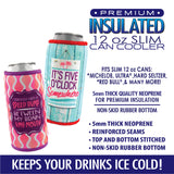 Neoprene Slim Can Cooler Coozie- 6 Pieces Per Retail Ready Display 22470