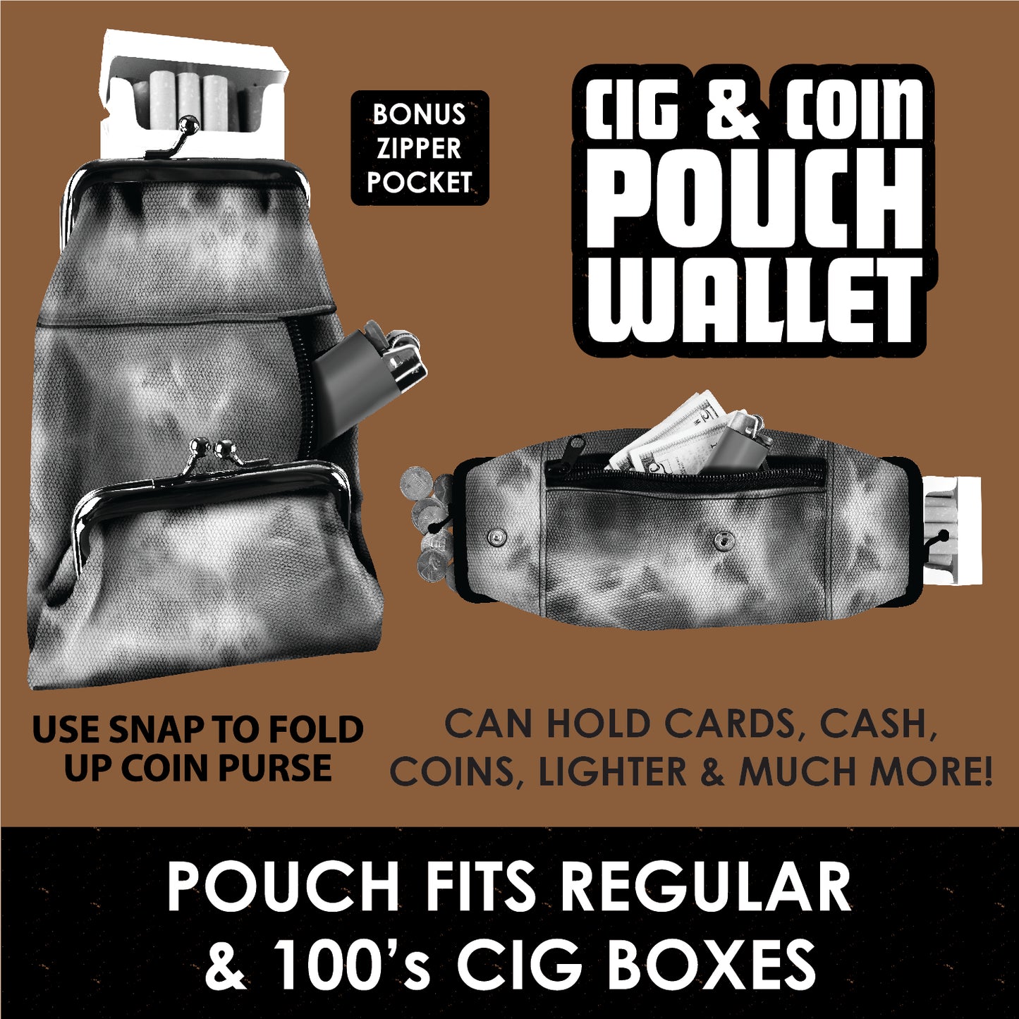 ITEM NUMBER 022665 CANVAS CIG POUCH 6 PIECES PER DISPLAY