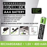 WHOLESALE ROUGHNECK RECHARGEABLE AAA BATTERY 12 PIECES PER DISPLAY 22702