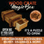 ITEM NUMBER 022776 WOODED CRATE MAGIC BOX 6 PIECES PER DISPLAY