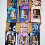 WHOLESALE CREDIT CARD POUCH LANYARD 6 PIECES PER DISPLAY 22835