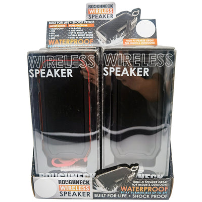 ITEM NUMBER 022874 ROUGHNECK WATERPROOF SPEAKER 4 PIECES PER DISPLAY