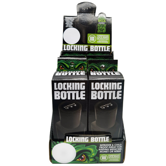 ITEM NUMBER 022926 LOCKING BOTTLE JAR 6 PIECES PER DISPLAY