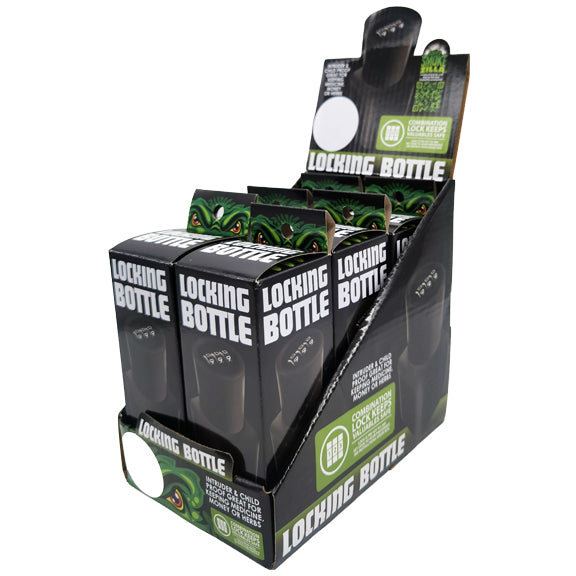 ITEM NUMBER 022926 LOCKING BOTTLE JAR 6 PIECES PER DISPLAY