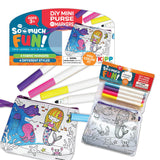 WHOLESALE DIY MINI PURSE WITH FABRIC MARKERS 12 PIECES PER PACK 22942