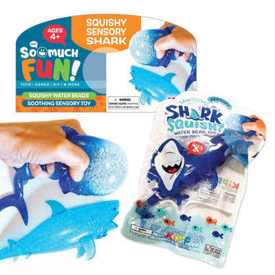 ITEM NUMBER 022967 SQUISHY SENSORY SHARKS 12 PIECES PER PACK