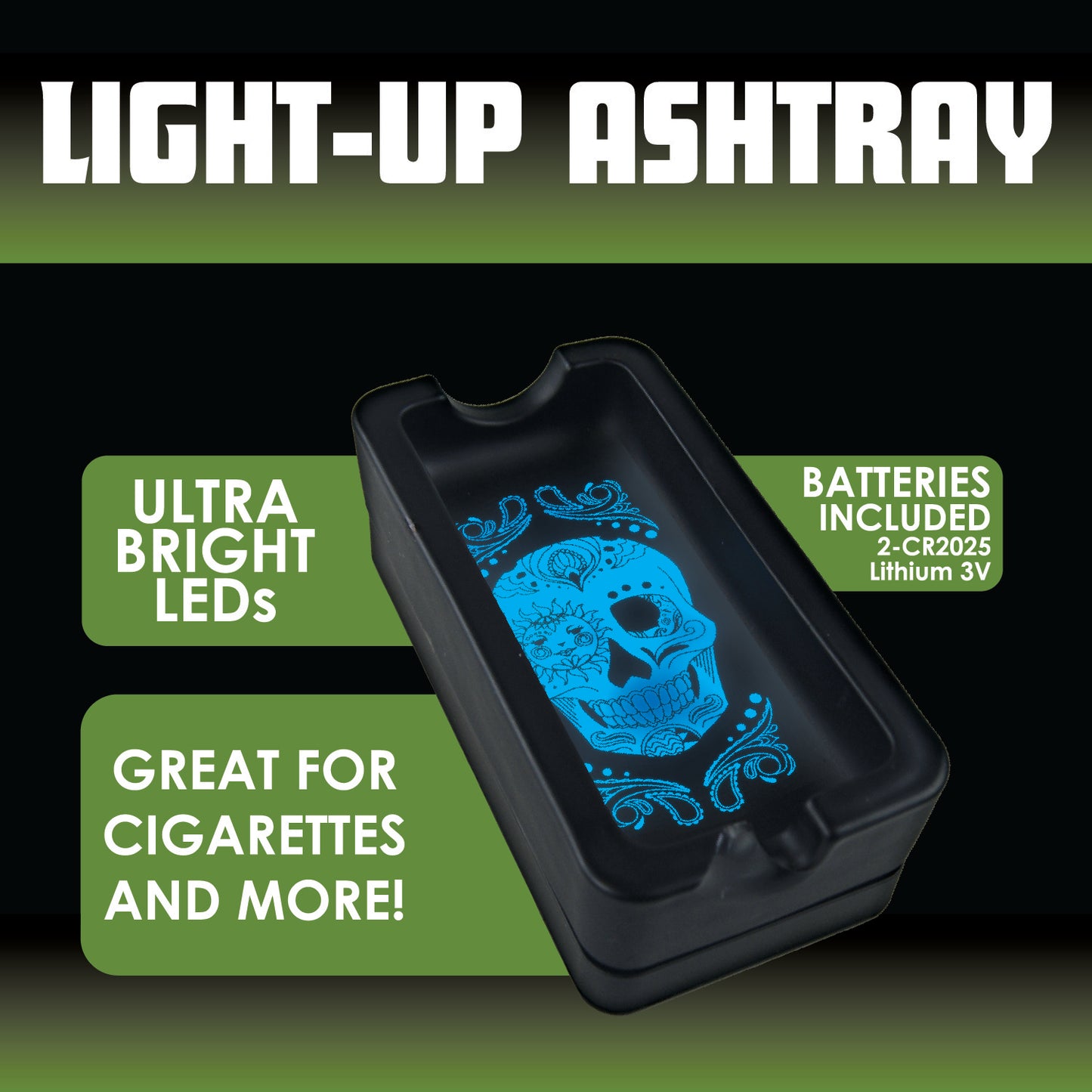 ITEM NUMBER 023104 LIGHT UP ASHTRAY 6 PIECES PER DISPLAY